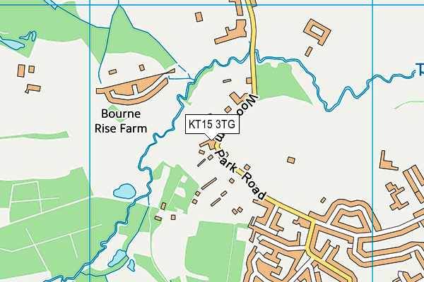KT15 3TG map - OS VectorMap District (Ordnance Survey) KT15 3TG map - OS VectorMap District (Ordnance Survey)
