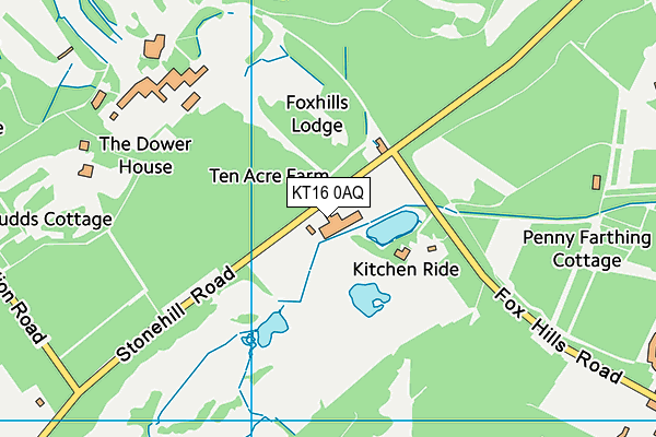 KT16 0AQ map - OS VectorMap District (Ordnance Survey) KT16 0AQ map - OS VectorMap District (Ordnance Survey)