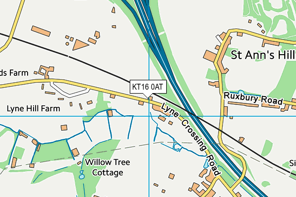 KT16 0AT map - OS VectorMap District (Ordnance Survey) KT16 0AT map - OS VectorMap District (Ordnance Survey)