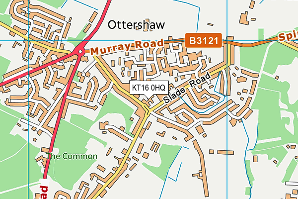 KT16 0HQ map - OS VectorMap District (Ordnance Survey) KT16 0HQ map - OS VectorMap District (Ordnance Survey)