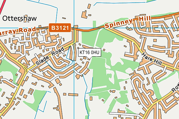 KT16 0HU map - OS VectorMap District (Ordnance Survey) KT16 0HU map - OS VectorMap District (Ordnance Survey)