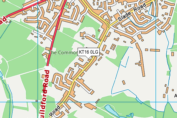 KT16 0LG map - OS VectorMap District (Ordnance Survey) KT16 0LG map - OS VectorMap District (Ordnance Survey)