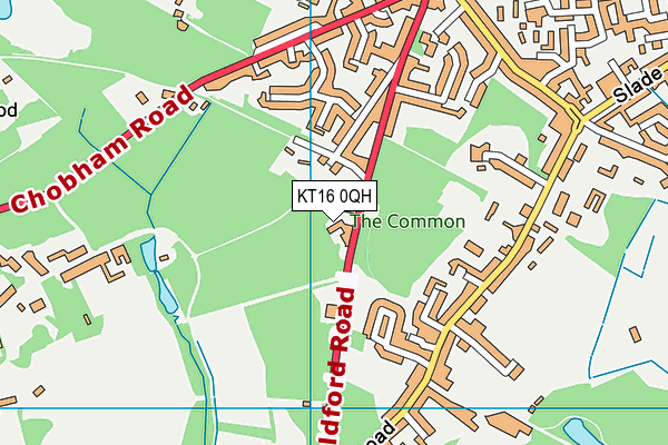 KT16 0QH map - OS VectorMap District (Ordnance Survey) KT16 0QH map - OS VectorMap District (Ordnance Survey)