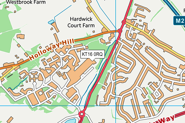 KT16 0RQ map - OS VectorMap District (Ordnance Survey) KT16 0RQ map - OS VectorMap District (Ordnance Survey)