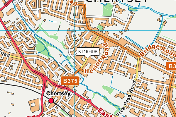 KT16 6DB map - OS VectorMap District (Ordnance Survey) KT16 6DB map - OS VectorMap District (Ordnance Survey)