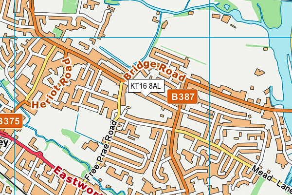 KT16 8AL map - OS VectorMap District (Ordnance Survey) KT16 8AL map - OS VectorMap District (Ordnance Survey)