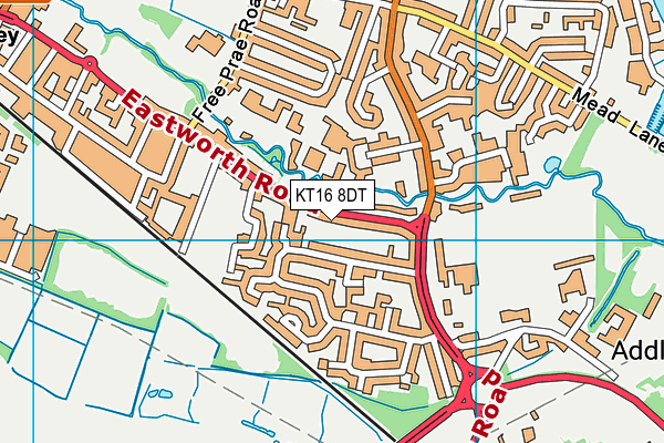 KT16 8DT map - OS VectorMap District (Ordnance Survey) KT16 8DT map - OS VectorMap District (Ordnance Survey)