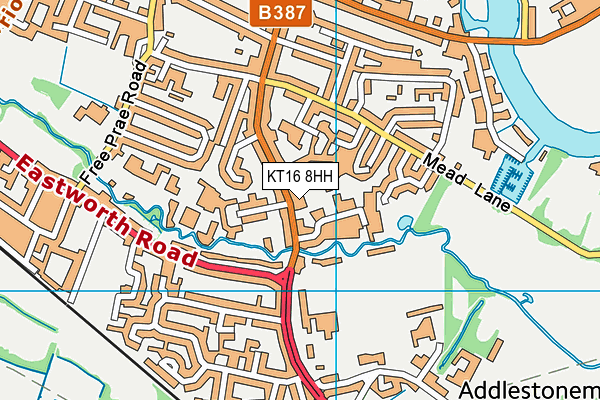 KT16 8HH map - OS VectorMap District (Ordnance Survey) KT16 8HH map - OS VectorMap District (Ordnance Survey)