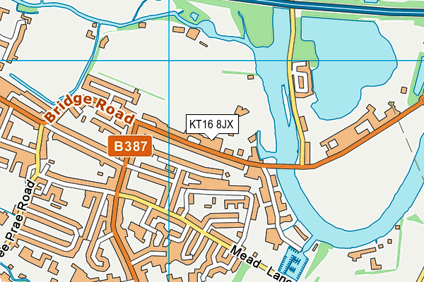KT16 8JX map - OS VectorMap District (Ordnance Survey) KT16 8JX map - OS VectorMap District (Ordnance Survey)
