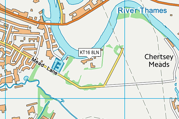 KT16 8LN map - OS VectorMap District (Ordnance Survey) KT16 8LN map - OS VectorMap District (Ordnance Survey)