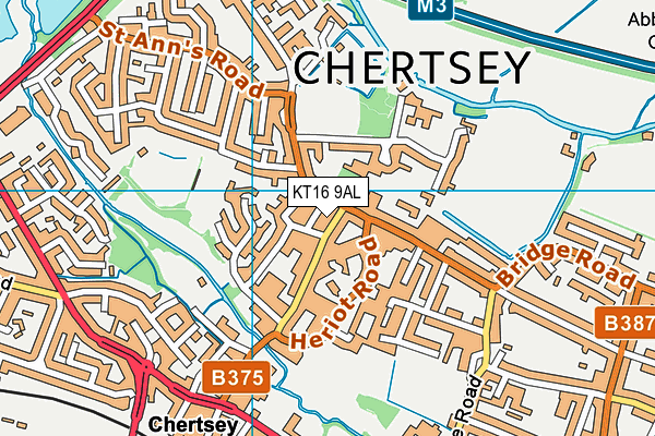 KT16 9AL map - OS VectorMap District (Ordnance Survey) KT16 9AL map - OS VectorMap District (Ordnance Survey)
