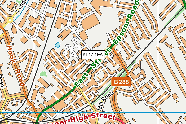 KT17 1EA map - OS VectorMap District (Ordnance Survey) KT17 1EA map - OS VectorMap District (Ordnance Survey)