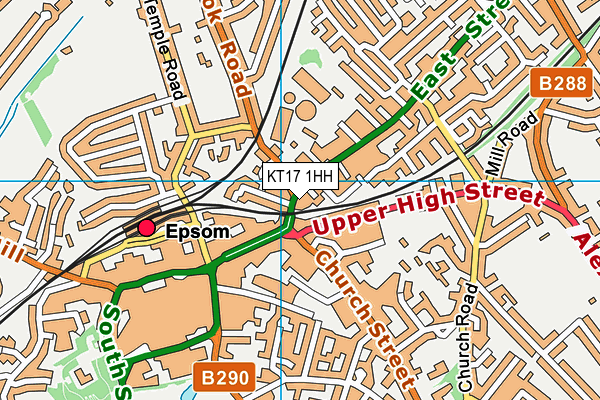 KT17 1HH map - OS VectorMap District (Ordnance Survey) KT17 1HH map - OS VectorMap District (Ordnance Survey)