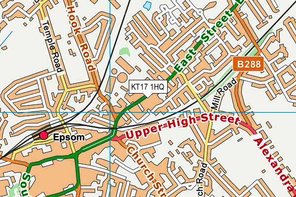 KT17 1HQ map - OS VectorMap District (Ordnance Survey) KT17 1HQ map - OS VectorMap District (Ordnance Survey)