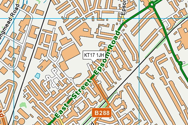KT17 1JH map - OS VectorMap District (Ordnance Survey) KT17 1JH map - OS VectorMap District (Ordnance Survey)