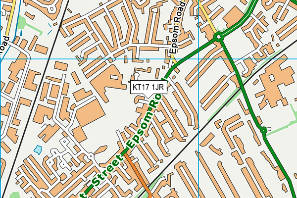 KT17 1JR map - OS VectorMap District (Ordnance Survey) KT17 1JR map - OS VectorMap District (Ordnance Survey)