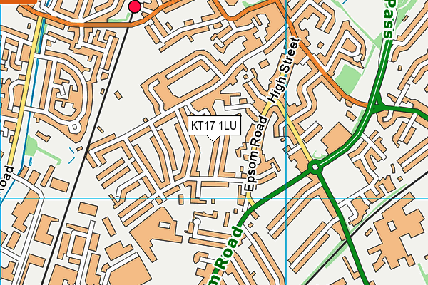 KT17 1LU map - OS VectorMap District (Ordnance Survey) KT17 1LU map - OS VectorMap District (Ordnance Survey)