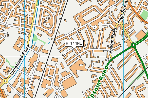 KT17 1NE map - OS VectorMap District (Ordnance Survey) KT17 1NE map - OS VectorMap District (Ordnance Survey)