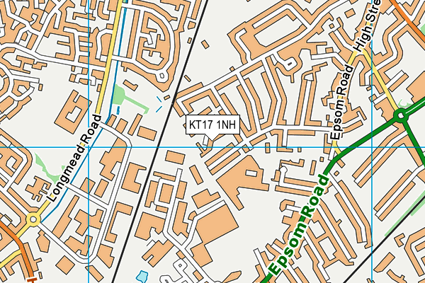 KT17 1NH map - OS VectorMap District (Ordnance Survey) KT17 1NH map - OS VectorMap District (Ordnance Survey)