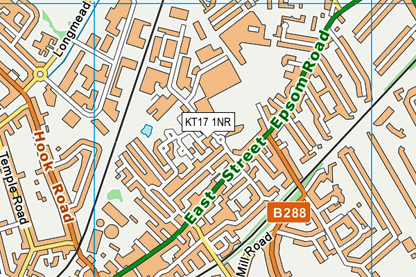 KT17 1NR map - OS VectorMap District (Ordnance Survey) KT17 1NR map - OS VectorMap District (Ordnance Survey)
