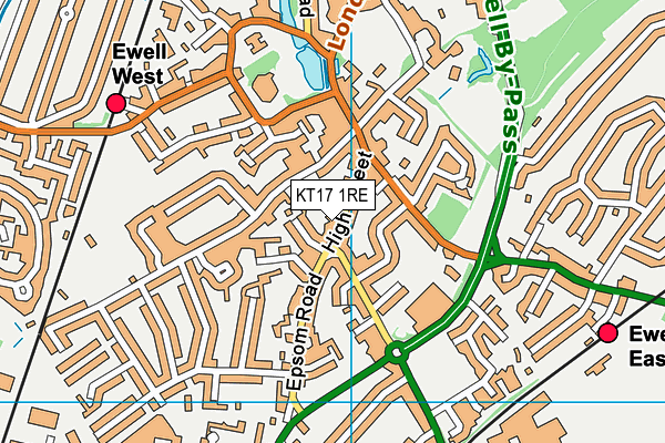 KT17 1RE map - OS VectorMap District (Ordnance Survey) KT17 1RE map - OS VectorMap District (Ordnance Survey)