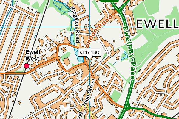 KT17 1SQ map - OS VectorMap District (Ordnance Survey) KT17 1SQ map - OS VectorMap District (Ordnance Survey)