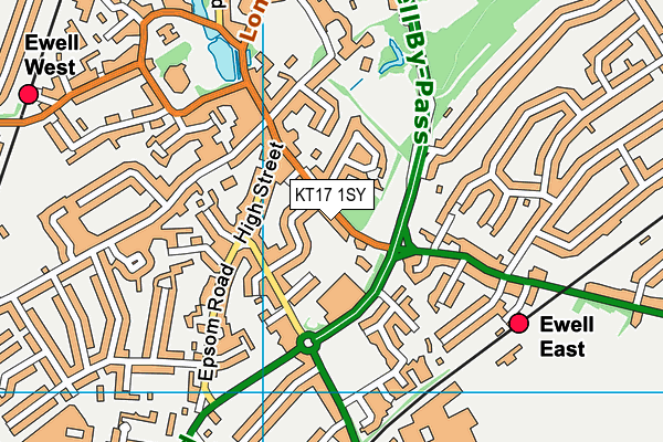 KT17 1SY map - OS VectorMap District (Ordnance Survey) KT17 1SY map - OS VectorMap District (Ordnance Survey)