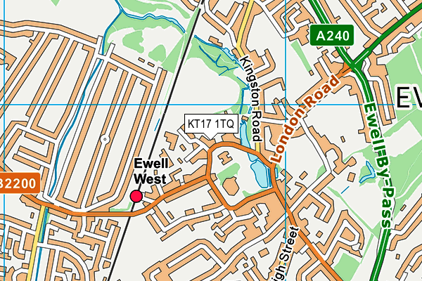 KT17 1TQ map - OS VectorMap District (Ordnance Survey) KT17 1TQ map - OS VectorMap District (Ordnance Survey)