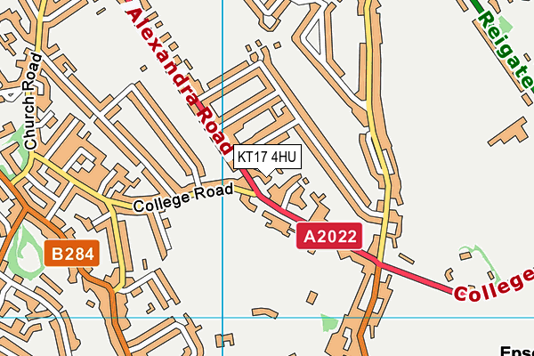KT17 4HU map - OS VectorMap District (Ordnance Survey) KT17 4HU map - OS VectorMap District (Ordnance Survey)