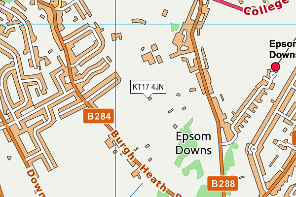 KT17 4JN map - OS VectorMap District (Ordnance Survey) KT17 4JN map - OS VectorMap District (Ordnance Survey)