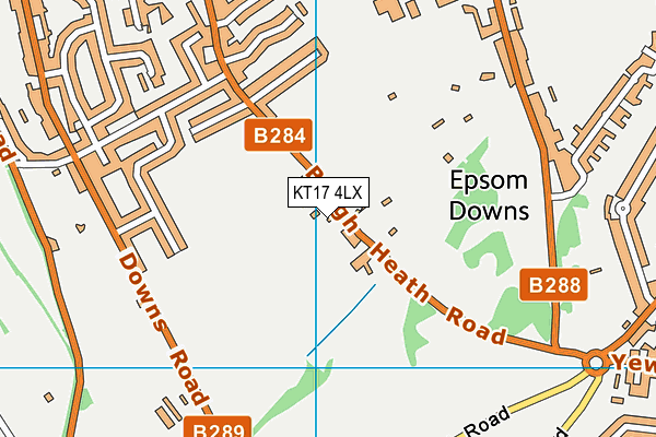 KT17 4LX map - OS VectorMap District (Ordnance Survey) KT17 4LX map - OS VectorMap District (Ordnance Survey)