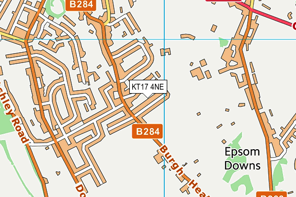 KT17 4NE map - OS VectorMap District (Ordnance Survey) KT17 4NE map - OS VectorMap District (Ordnance Survey)