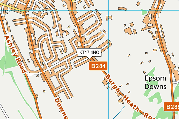 KT17 4NQ map - OS VectorMap District (Ordnance Survey) KT17 4NQ map - OS VectorMap District (Ordnance Survey)