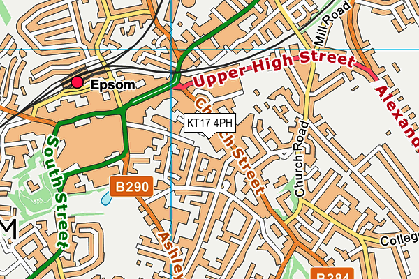 KT17 4PH map - OS VectorMap District (Ordnance Survey) KT17 4PH map - OS VectorMap District (Ordnance Survey)