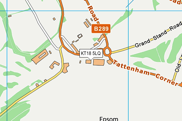 KT18 5LQ map - OS VectorMap District (Ordnance Survey) KT18 5LQ map - OS VectorMap District (Ordnance Survey)
