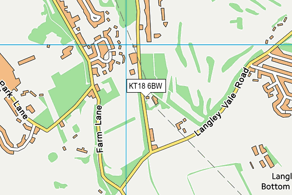 KT18 6BW map - OS VectorMap District (Ordnance Survey) KT18 6BW map - OS VectorMap District (Ordnance Survey)