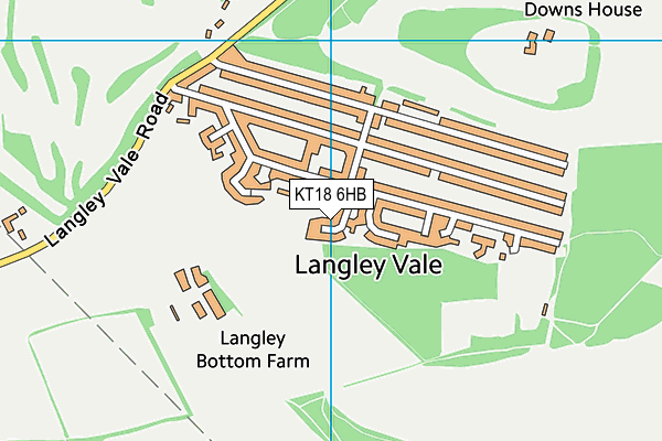 KT18 6HB map - OS VectorMap District (Ordnance Survey) KT18 6HB map - OS VectorMap District (Ordnance Survey)