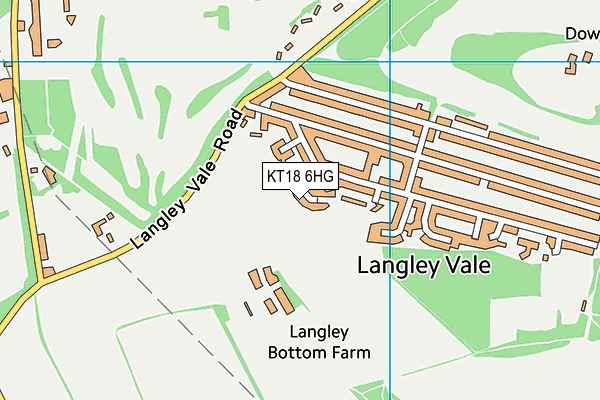 KT18 6HG map - OS VectorMap District (Ordnance Survey) KT18 6HG map - OS VectorMap District (Ordnance Survey)