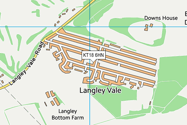 KT18 6HN map - OS VectorMap District (Ordnance Survey) KT18 6HN map - OS VectorMap District (Ordnance Survey)