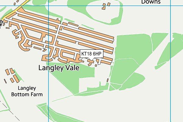 KT18 6HP map - OS VectorMap District (Ordnance Survey) KT18 6HP map - OS VectorMap District (Ordnance Survey)