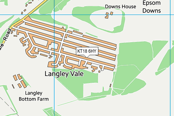KT18 6HY map - OS VectorMap District (Ordnance Survey) KT18 6HY map - OS VectorMap District (Ordnance Survey)