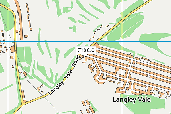KT18 6JQ map - OS VectorMap District (Ordnance Survey) KT18 6JQ map - OS VectorMap District (Ordnance Survey)