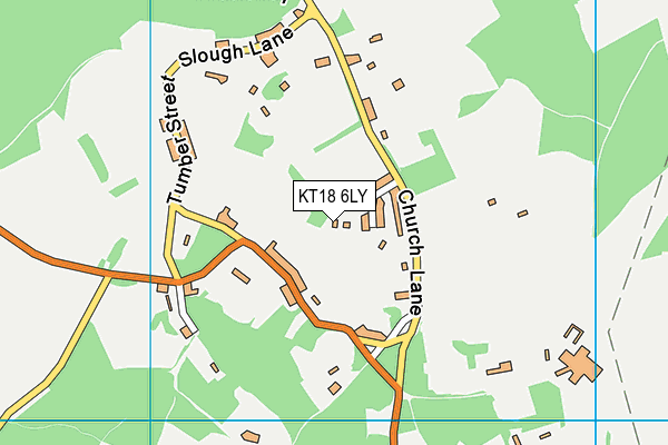 KT18 6LY map - OS VectorMap District (Ordnance Survey) KT18 6LY map - OS VectorMap District (Ordnance Survey)