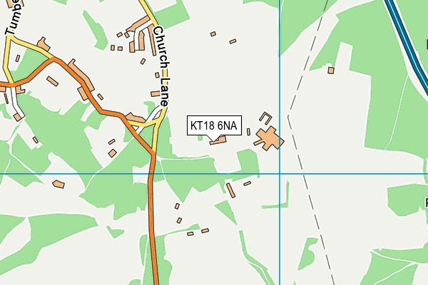 KT18 6NA map - OS VectorMap District (Ordnance Survey) KT18 6NA map - OS VectorMap District (Ordnance Survey)