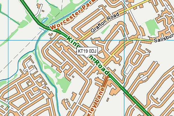 KT19 0DJ map - OS VectorMap District (Ordnance Survey) KT19 0DJ map - OS VectorMap District (Ordnance Survey)