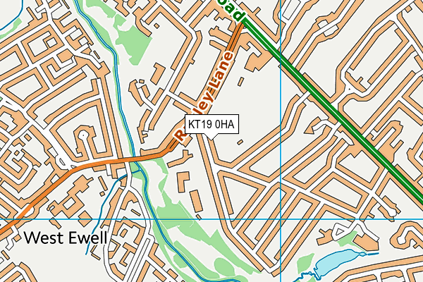 KT19 0HA map - OS VectorMap District (Ordnance Survey) KT19 0HA map - OS VectorMap District (Ordnance Survey)