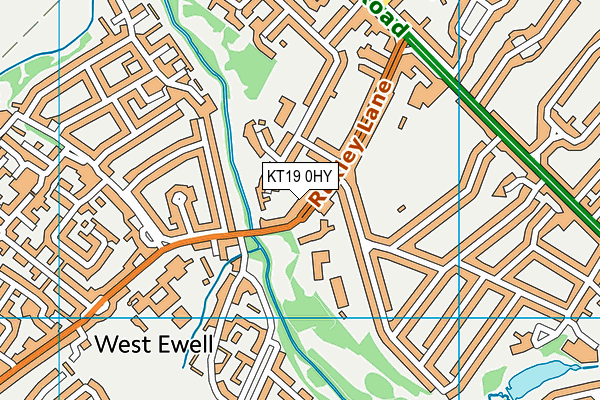 KT19 0HY map - OS VectorMap District (Ordnance Survey) KT19 0HY map - OS VectorMap District (Ordnance Survey)