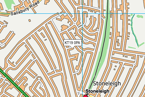KT19 0PA map - OS VectorMap District (Ordnance Survey) KT19 0PA map - OS VectorMap District (Ordnance Survey)