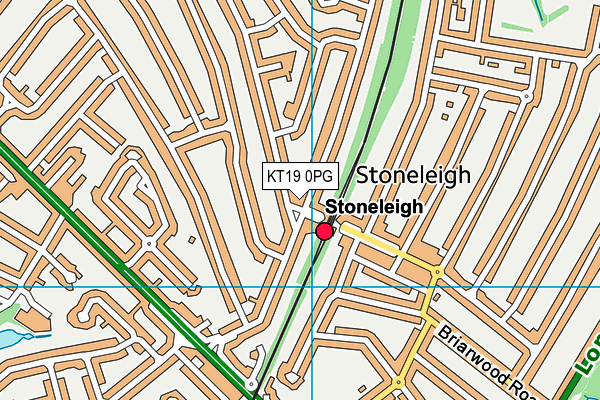KT19 0PG map - OS VectorMap District (Ordnance Survey) KT19 0PG map - OS VectorMap District (Ordnance Survey)
