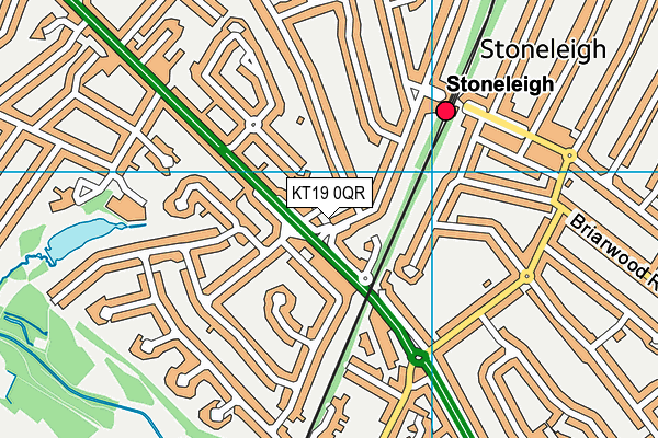 KT19 0QR map - OS VectorMap District (Ordnance Survey) KT19 0QR map - OS VectorMap District (Ordnance Survey)